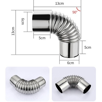 CANNA Acciaio Inox Stove Pipe Camino Canna Fumaria Rigido Fornello 20/30/ 