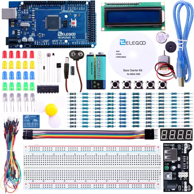 Mega R3 2560 Project Starter Kit Compatible with Arduino IDE MEGA