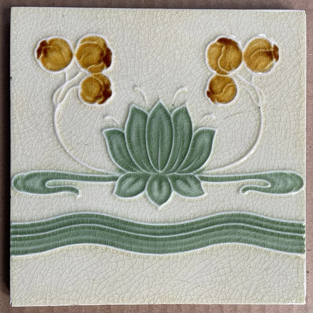 Alfred Meakin - Antique Art Nouveau Majolica Tile C1900