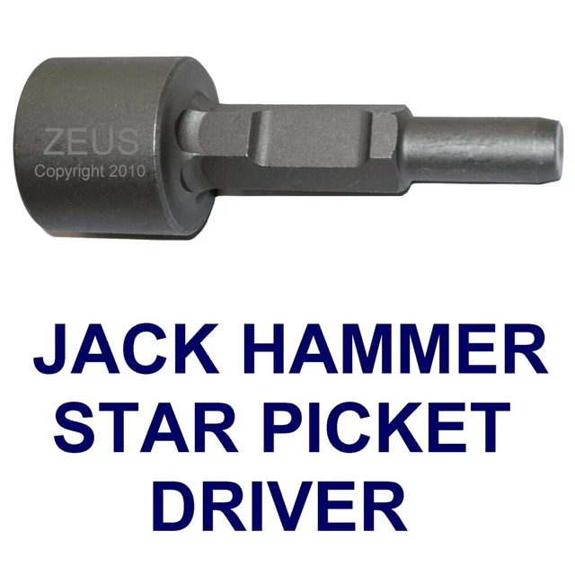 JACK HAMMER STAR Picket Fence T Post Driver Jackhammer Chisel Ramming