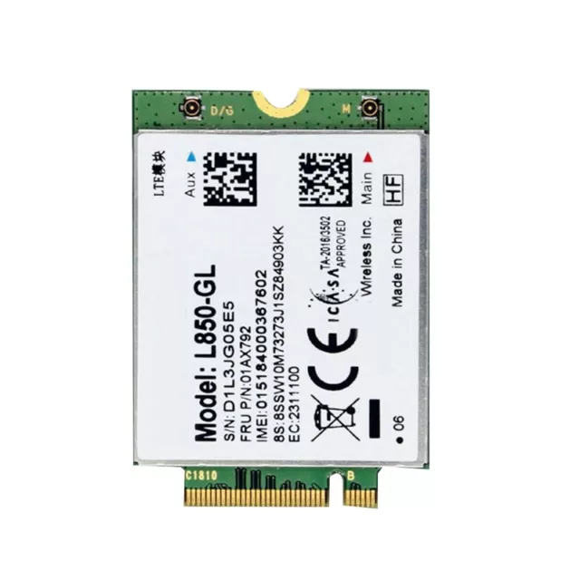 L850 Tarjeta WiFi 01AX792 NGFF Módulo M.2 para T580 X280 L580 T4807182