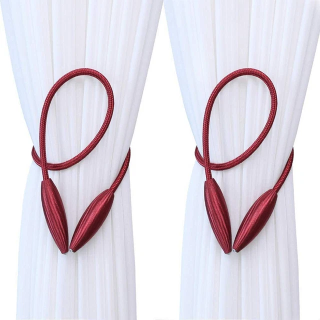 Beautiful Curtain Holder tieback color Maroon for Home Decor Set of 2