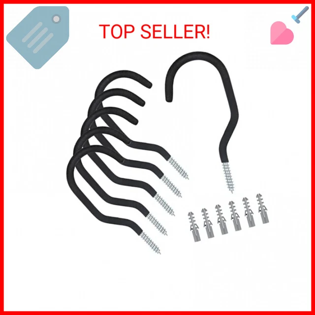 KURUI Bike Hooks for Garage Wall, 6 Pack Heavy Duty Bicycle Hangers for Hanging