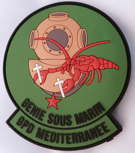 Patch Insigne Marine Française - Guerre électronique Renseignement Frégate Guépratte - Modèle Rare