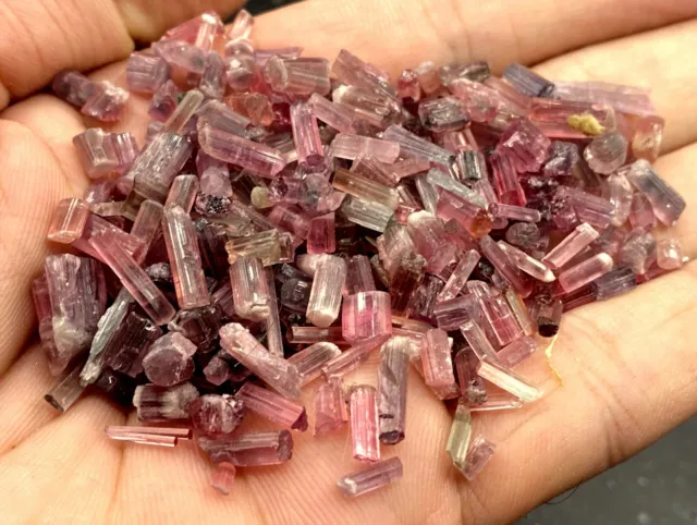 150 carats beautiful quality pink color tourmaline crystals lot from afg