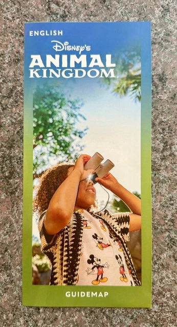 DISNEY PARKS 2025 Animal Kingdom Park Map Guide-NEW July 2025 - Free ...
