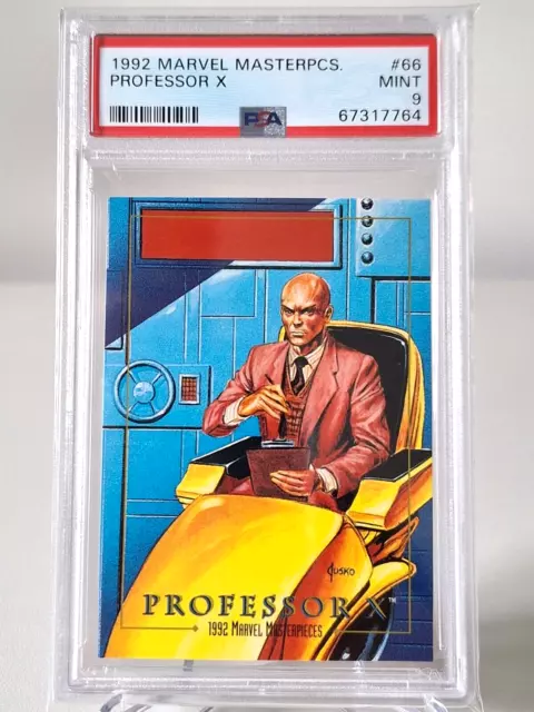 1992 Sybox Marvel Masterpieces Professor X #66 Mint PSA 9 Joe Jusko