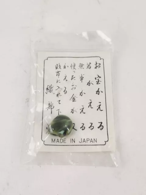 Japanese Good Luck Kaeru Green Frog Tiny Miniature Mini Ceramic Made in Japan