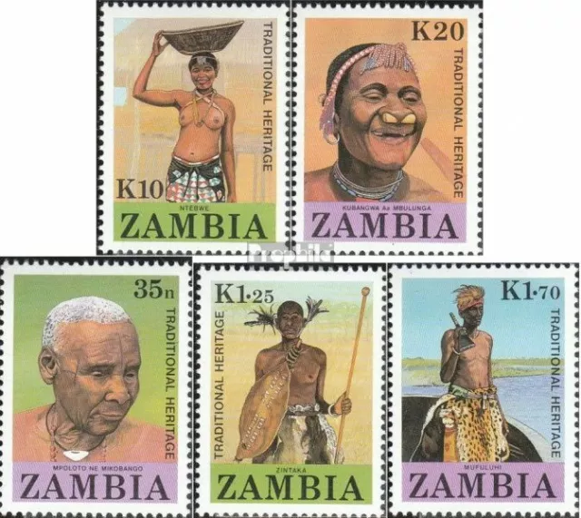 Sambia 433-437 (kompl.Ausg.) postfrisch 1987 Menschen aus Sambia