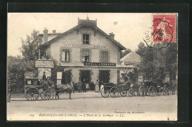 CPA Bagnoles-de-l´Orne, L´Hotel de la Terrasse 1907