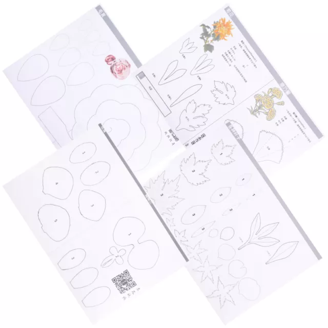 4 juegos de carpeta de metal papel flores decoraciones para fiesta estampado plantilla manual
