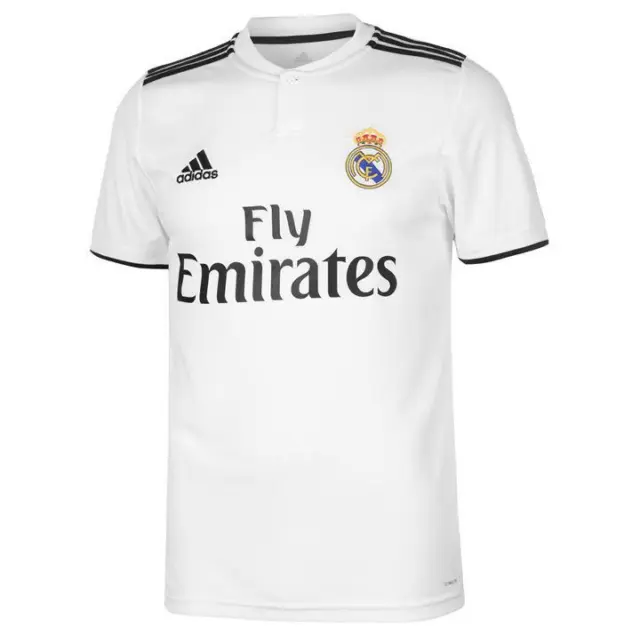 Maglietta T-Shirt Football Adidas Real Madrid Fly Emirates Bambino Ta5 Size S
