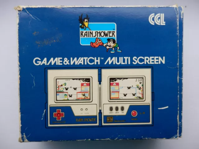 Rain Shower Nintendo Game & Watch Multi Screen Boxed (LP-57)