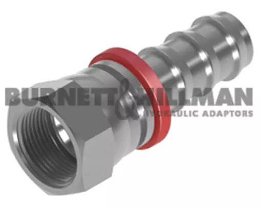 Burnett & Hillman JIC Swivel Female x Push-In Straight Hydraulic Fitting