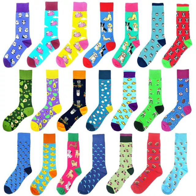 Kawaii Animal Pattern Socks - Winter Cotton Blend Sock Cartoon Cat Dog Footwear