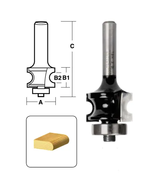 Bull Nose Router Bits | TBN Series