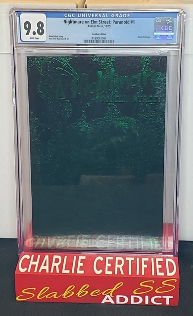 Cgc 9.8 A Nightmare On Elm Street Paranoid #1 Green Leather Cover
