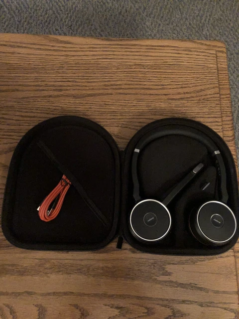 Jabra Evolve 75 Stereo UC HSC040W Bluetooth Wireless Headphone / VGC