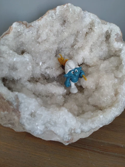 Mega Quarz Geode Druse BERGKRISTALL Schneequarz Oulad Bou Ali Khourigba Marokko 3