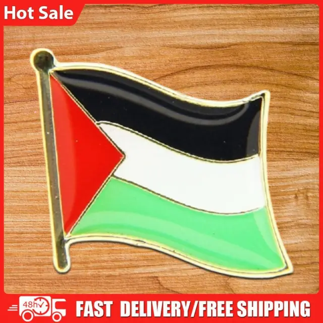 Palestine Flag Lapel Pin Badge Small 0.75-inch/19mm Diameter for Patriots