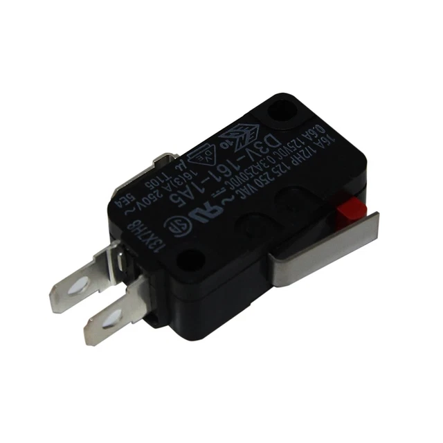 2 Microinterruttori D3V-161-1A5 SNAP ACTION con leva SPDT 16A/250VAC ON-(ON) OMRON