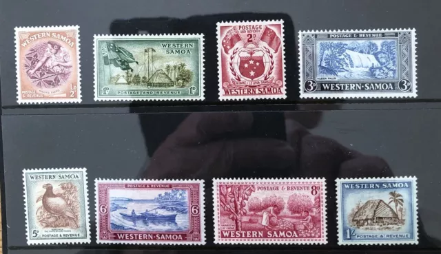 WESTERN SAMOA 1952 DEFINITIVES Short Set to 1/- SG 219-226 MLH