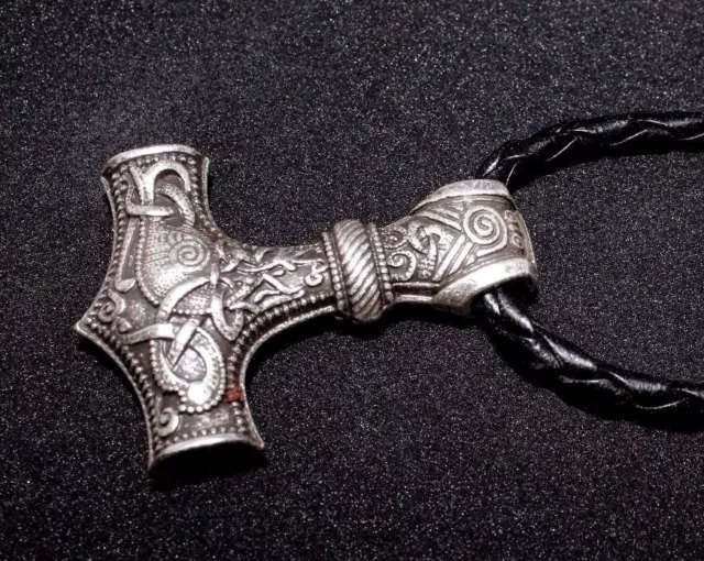 Thor s Hammer Mjölnir Anhänger Edelstahl Wikinger Wikingerschmuck Viking massiv