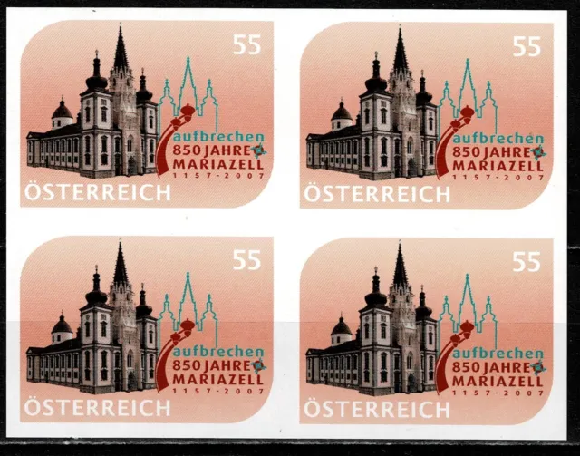 Österreich MiNr. 2664 postfrisch - Buntdruck-Viererblock