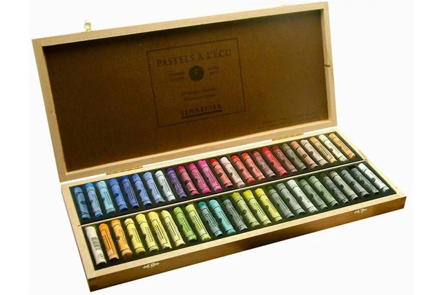Juego clásico de 50 clásicos de madera pastel extra suave Sennelier