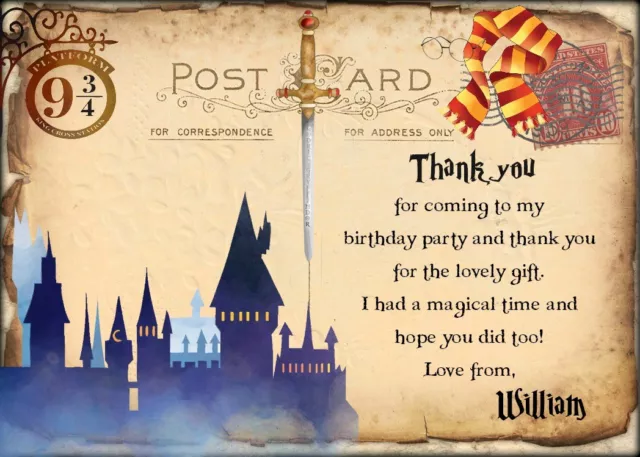 Personalised Hogwarts Acceptance Letter. Harry Potter Wax Seal. Magic gift