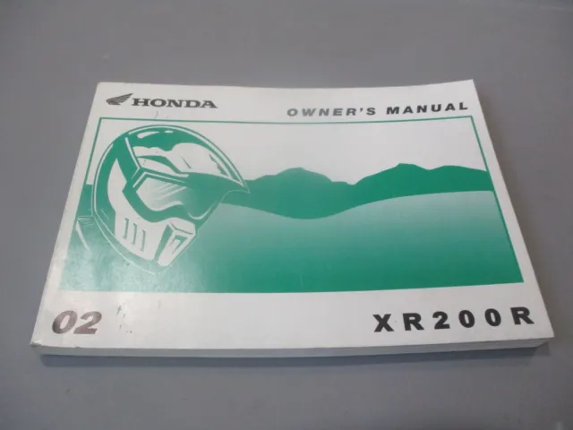 Honda OEM Owners Manual 2002 XR200R 31KT0740