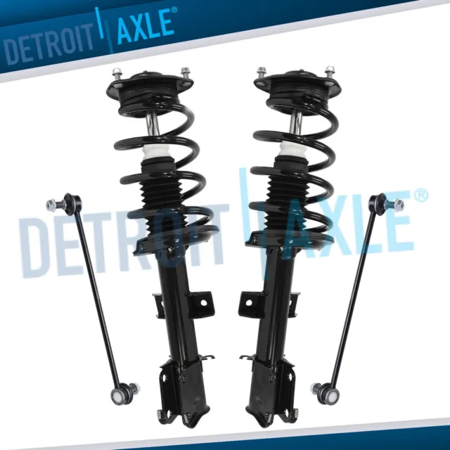 Front Struts w/ Coil Spring Sway Bars Assembly Kit for 2011 - 2013 Kia Sorento