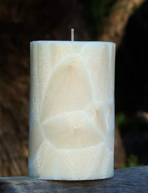 MASSIVE 400hr 1.7kg SANDALWOOD & WHITE SAGE Scented Table Centrepiece ECO CANDLE