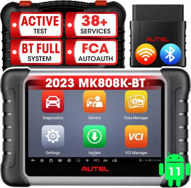 2024 AUTEL MK808BT PRO KFZ Diagnosegerät OBD2 OBDII Scanner ALLE SYSTEM TPMS