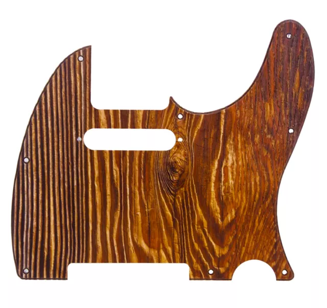 Telecaster Pickguard Scratch Plate Textured Wood Effect Fits Tele Fender USA