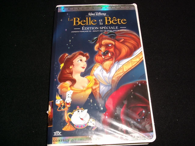 LA BELLE ET La Bete French Platine Edition Rare Vhs Video Tape ° 25125