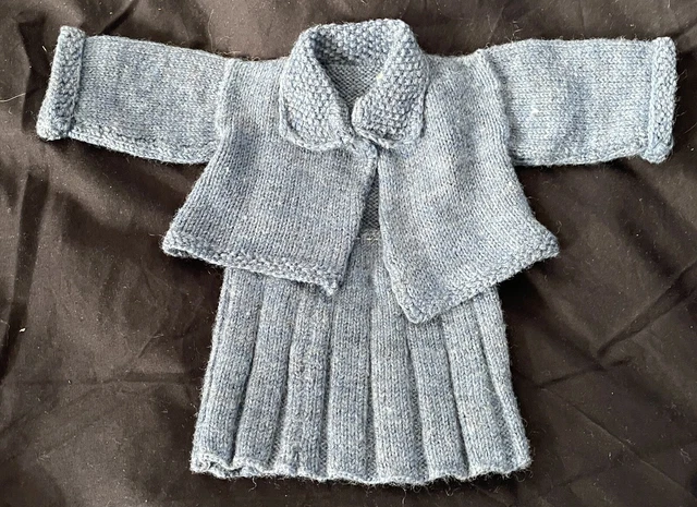 Pour poupée ancienne veste et jupe XIX  e siècle