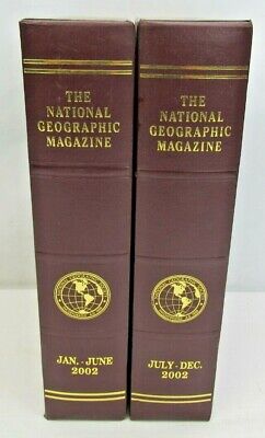 2002 NATIONAL GEOGRAPHIC Magazine Set Complete W/ Slip Cover January ...