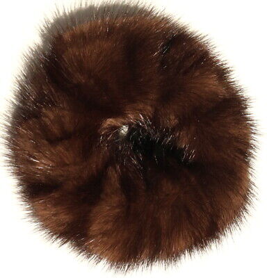 Mink Hair Bands Fur Bracelet Fur Cuff Scrunchie Hair Jewelry Plait Dark Brown