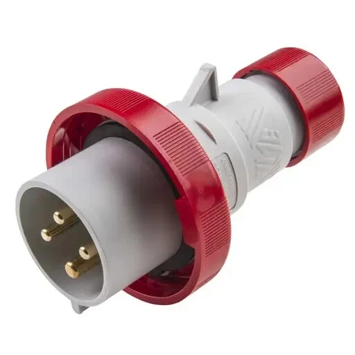 ILME PEW3264SV - IP66 IP67 Plug 32A 3P+E 415V Red 4 PIN 3 PHASE £10.73 ...