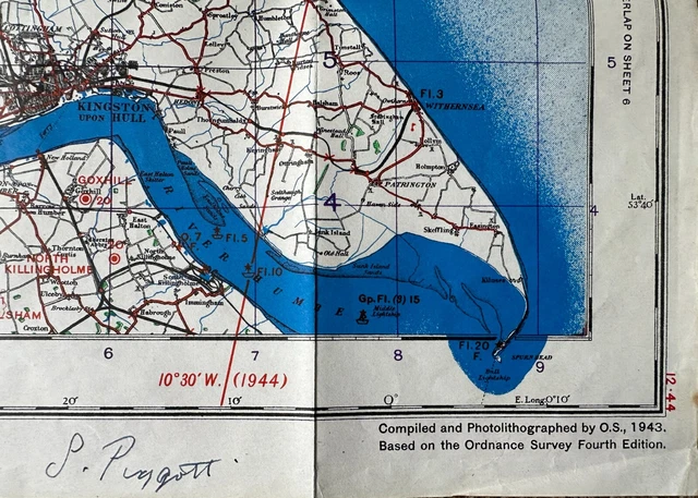 WW2 RAF AIR Transport Auxiliary Ata Map