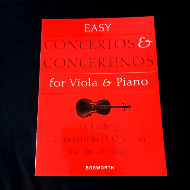 O Rieding Concerto in D Opus 36 for Viola & Piano (Bosworth)