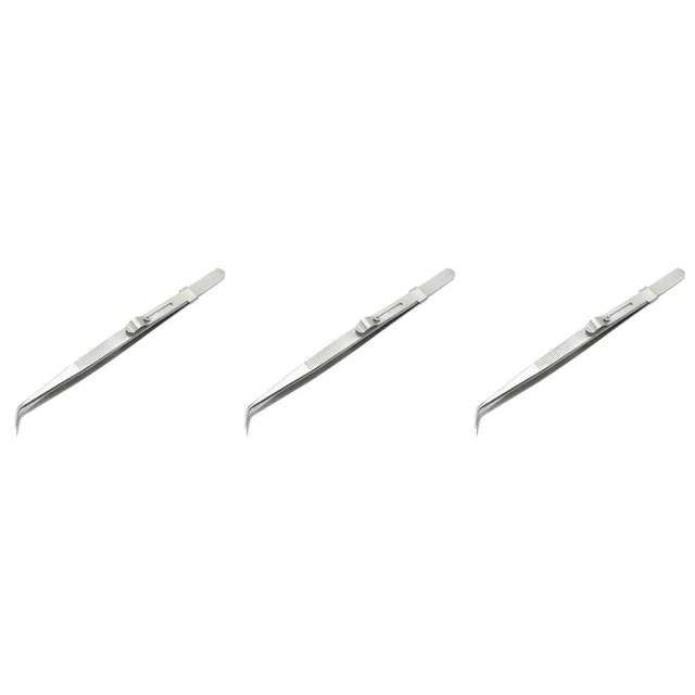 Juego de 3 pinzas artesanales pinzas de acero reparación pinzas electrónica pinzas