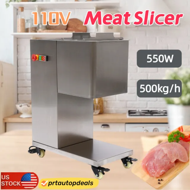 500kg/h 3mm Blade Commercial Meat Slicer Meat Cutting Machine Meat Shred Cutter
