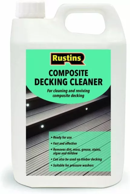 Rustins Composite Decking Cleaner - Effective Mold and Mildew Remover | Deep Cl