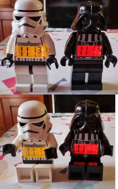 Set Lego Star Wars Stormtrooper - Darth Vader Alarm Clock Orologio Sveglia