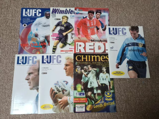 Leeds United 1998-1999 Football Programmes x7 LUFC Bulk/Job Lot