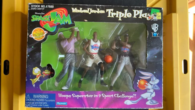 Michael Jordan Pack| Space Jam|Triple Play|VHS| Mcdonald’s Frisbee| ￼ Plate