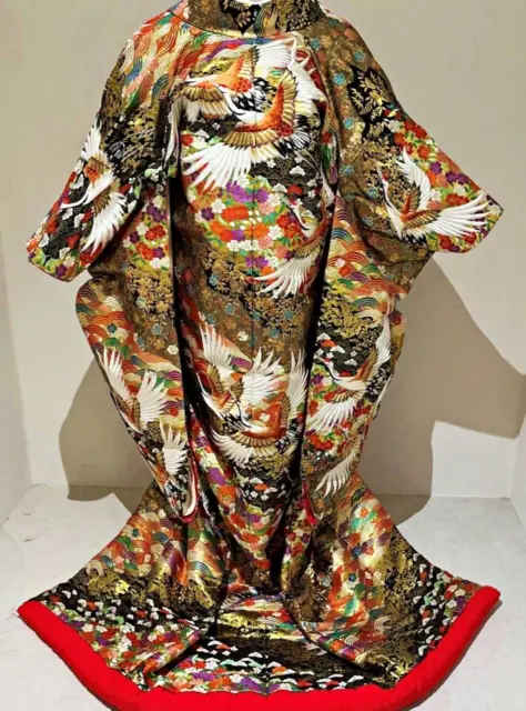Japanese Kimono Uchikake Wedding Pure Silk  japan 838
