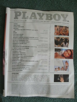 PLAYBOY MAGAZINE JANUARY 1993 Barbi Twins, Steve Martin, 1992 Playmate